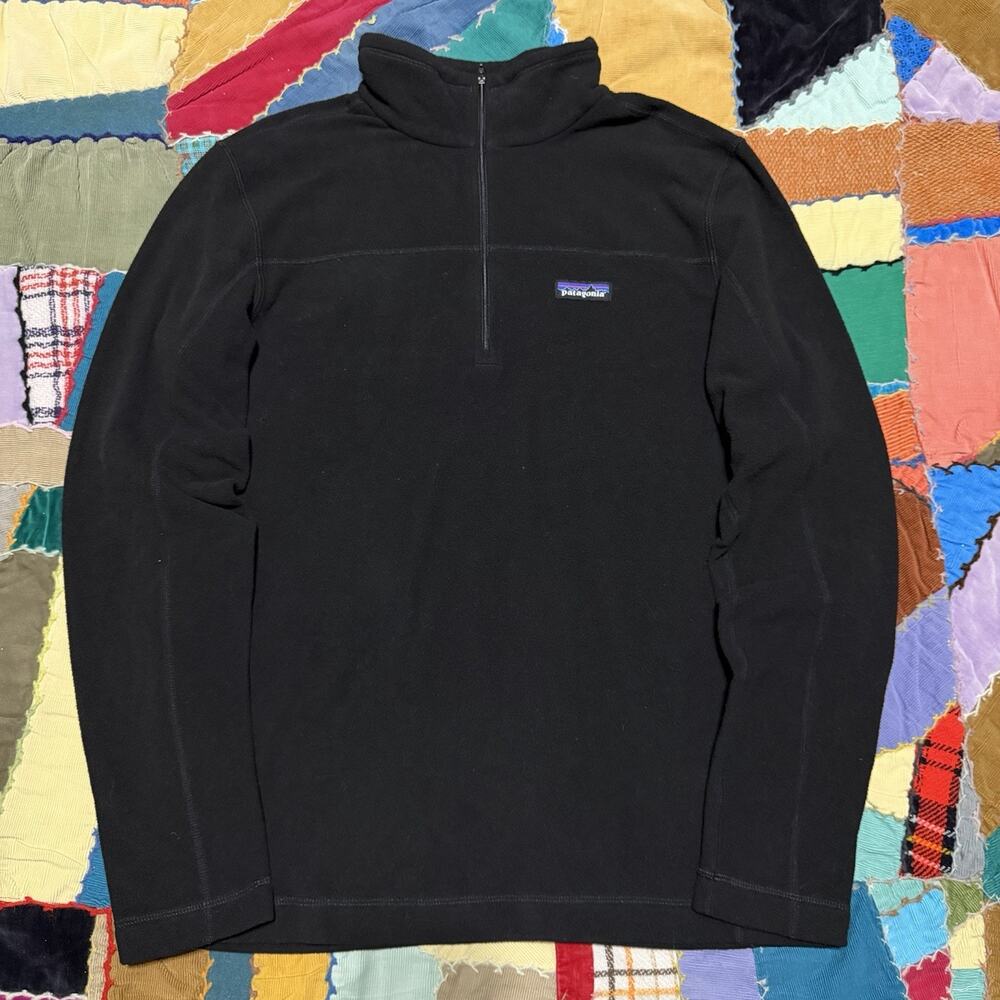 Patagonia Black Quarter Zip Fleece Pullover Men’s Medium